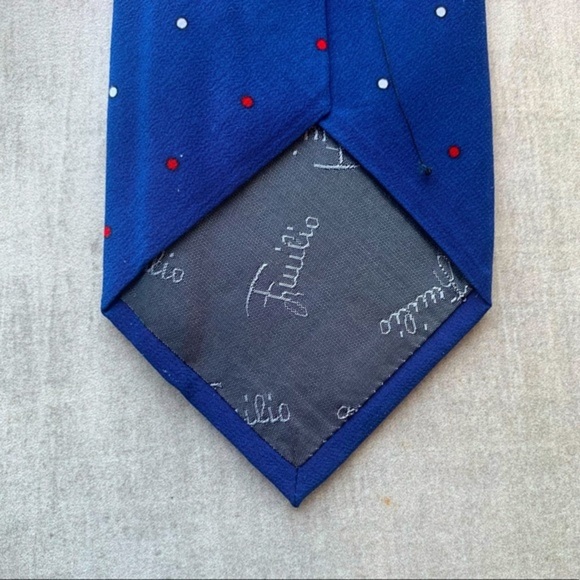 Emilio Pucci Slim Silk Polka Dot Stylish Tie - Picture 6 of 6